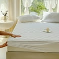 thumbnail image 1 of Mattress Protector, ZzCityTK Non-Slip Fitted Sheet, 35.4x78.7 Inch Soft Polyester Bed Cover All-Inclusive Protection Machine Washable, White, 1 of 6