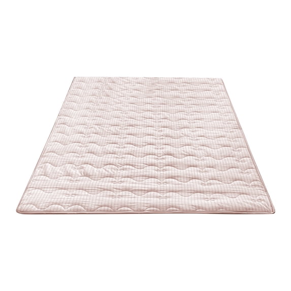 Mattress Striped Thin Pad – Washable Cotton Quilt, Non-Slip, Breathable, Ideal for Dorm or Bed Protection