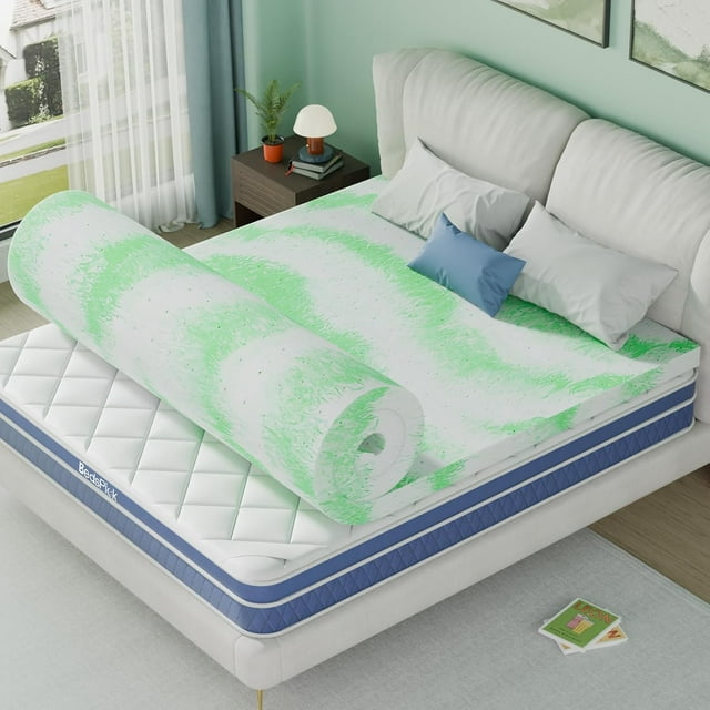 Mattress Topper, 2 Inch Gel Memory Foam Twin XL Size Bed Toppers, Soft