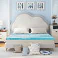 thumbnail image 1 of Mattress Topper, 3 inch Queen Gel Infused Mattress Topper, Memory Foam Mattress Topper, 1 of 9
