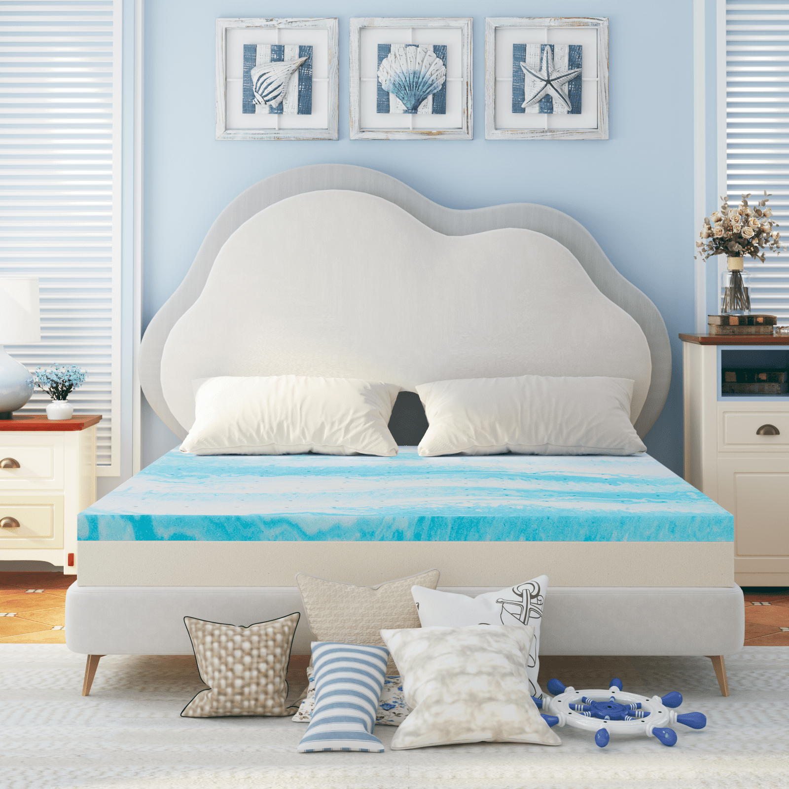 Mattress Topper 3 Inch Queen Cooling Gel Infused Shell Mattress Topper Mattress Topper 3 Inch Queen Cooling Gel Infused Shell Mattress Topper