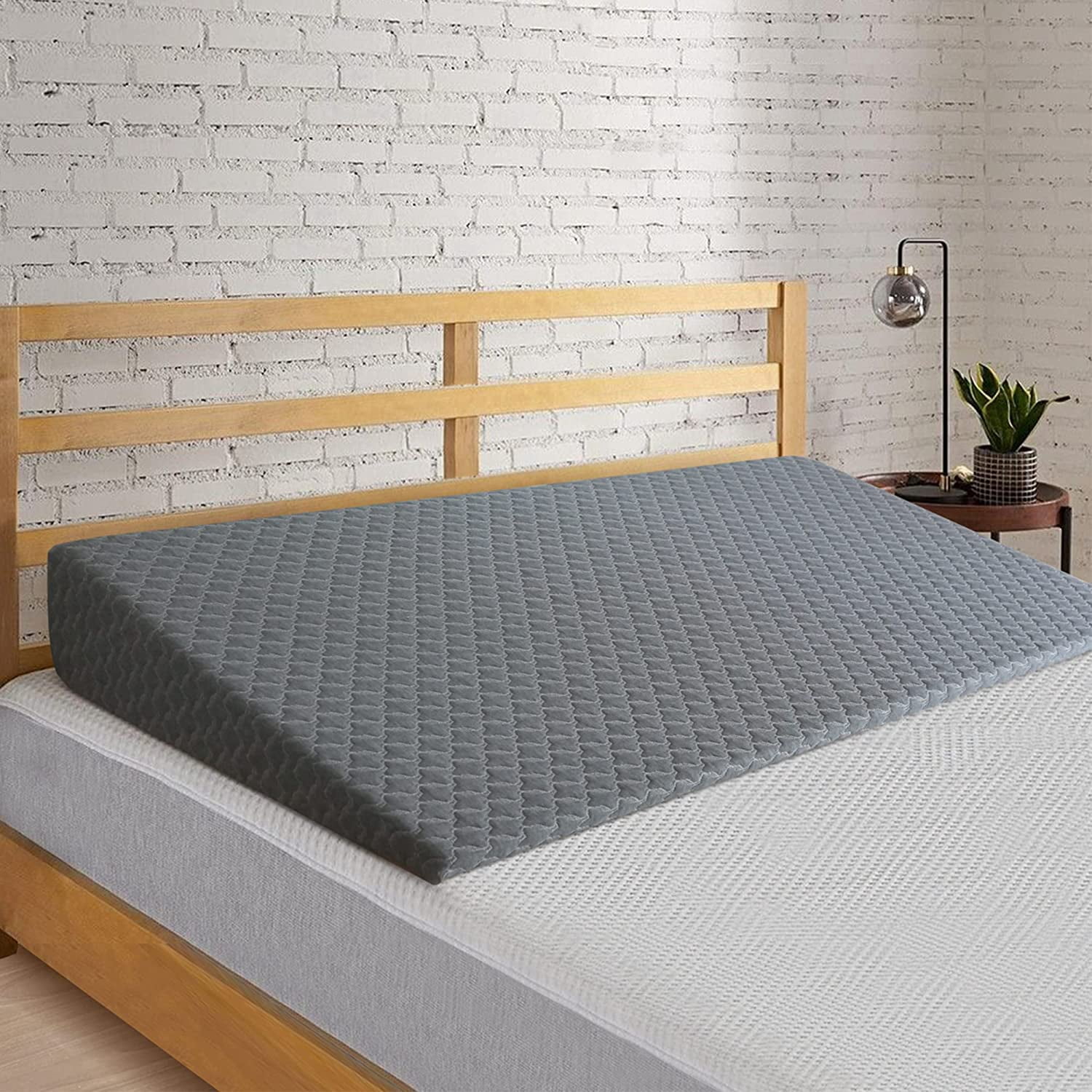 ABORON Bed Wedge Pillow Mattress Topper Adjustable Inclined
