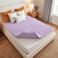 thumbnail image 1 of Mattress Topper,Cal King Size Egg Crate Memory Foam Mattress Topper,Pressure Relief for Back Pain, 4 Inches, 1 of 8