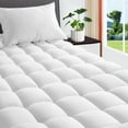 thumbnail image 1 of Mattress Topper Cal King Size Extra Thick Mattress Pad 8-21" Deep Pocket Soft Down Alternative Fill Mattress Protector Pillow Top Mattress Cover, 1 of 7