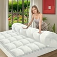 thumbnail image 1 of Mattress Topper, Extra Thick Mattress Pad Pillow Top Mattress Cover Quilted Fitted Mattress Protector Top Stretches up 8-21" Deep Pocket Cooling with 2000 GSM, 1 of 7