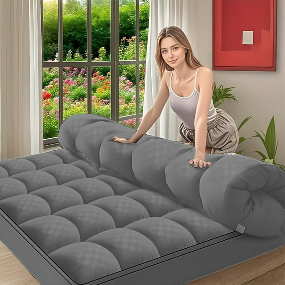 Mattress Topper, Extra Thick Mattress Pad Pillow Top Mattress Cover Quilted Fitted Mattress Protector Top Stretches up 8-21" Deep Pocket Cooling with 2000 GSM