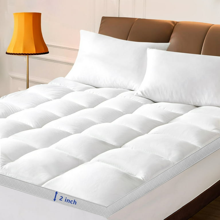 Mattress Topper Full Size Extra Thick Pillow Top Mattress Pad Cover for Back Pain Relief Cooling Breathable Bed Topper