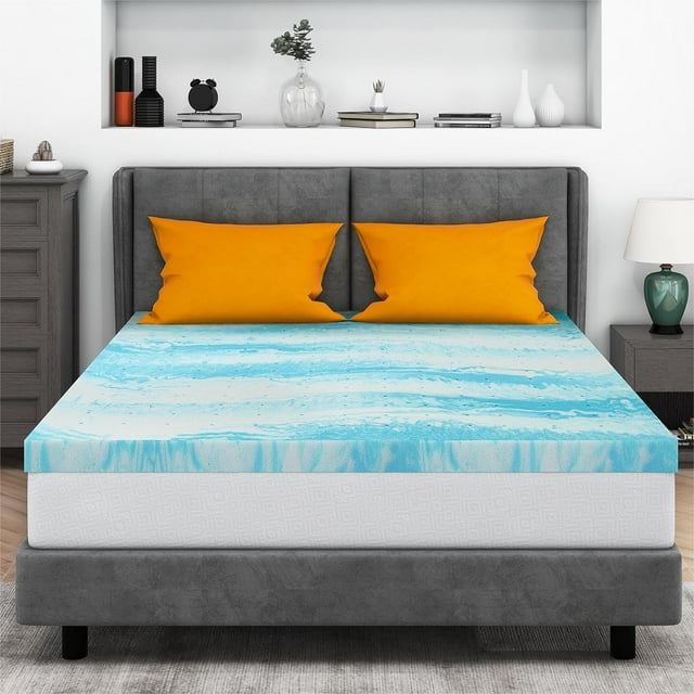 Mattress Topper King, 3 Inch Gel Memory Foam Bed Topper for King Size