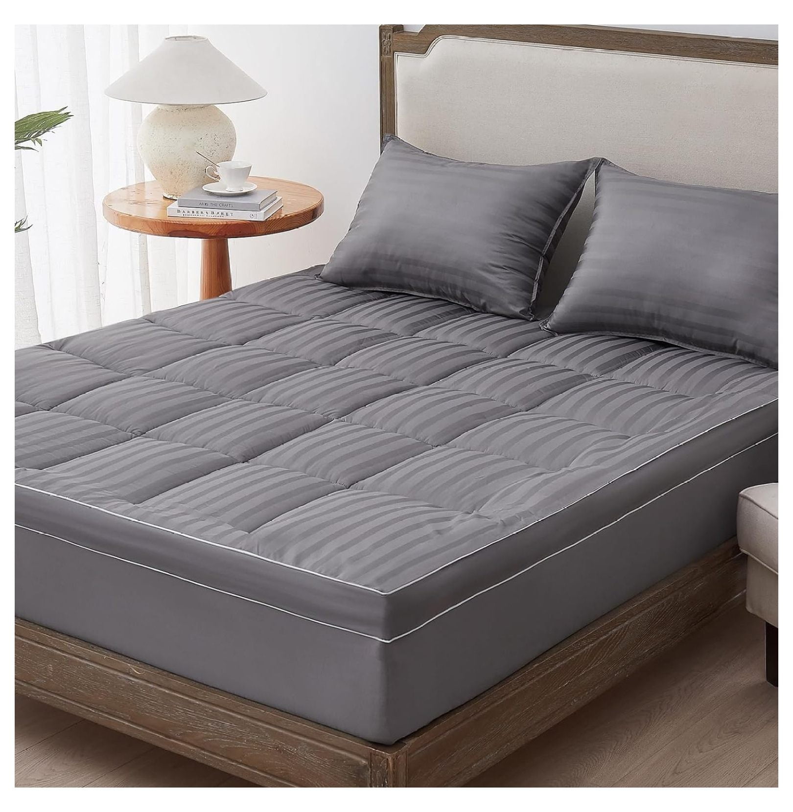Mattress Topper King for Hot Sleepers,Ultra Soft and Breathable Cooling