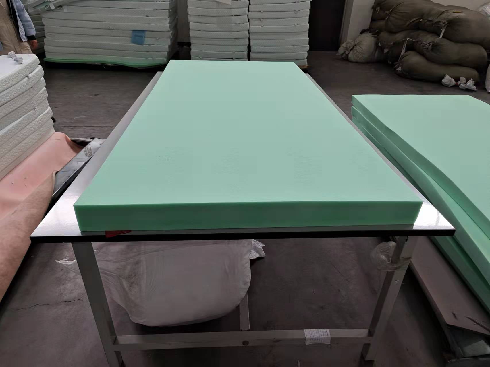 Mattress Topper Short Queen (RV Queen), 2/3/4 Inch Green Tea Egg Crate