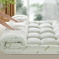 thumbnail image 1 of Mattress Topper Super Queen,1000 GSM Cooling Mattress Pad,Extra Thick Pillow Top Mattress Topper for Back Pain,Soft Mattress Protector Cover with 8"-18" Deep Pocket(66"x80"), 1 of 8