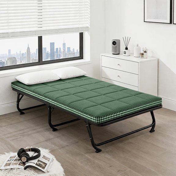 Mattress Topper, Thin Mattress Topper, Roll-up Quilted Grid Design,Suitable For Various Bed Frame Sizes, Available In Multiple Colors