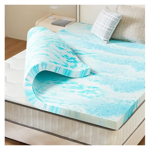 Mattress Topper, Twin Size Cooling Memory Foam Bed Toppers, 3 Inch Soft Mattress Pads for Sofa, RV, , Certified