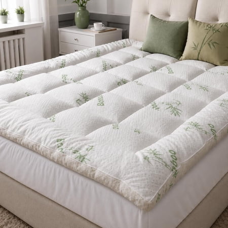Mattress Topper - Ultra Soft | Visse Mae from Mattress Topper | Plush Mattress pa for | 1200SM Extra Thick Quilte Topper with 8-21"eep Pockets | Beroom Essentials