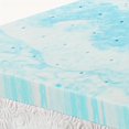 Mattress Toppers Blue Gel Infused Cooling Bedding Pad 3 Inches