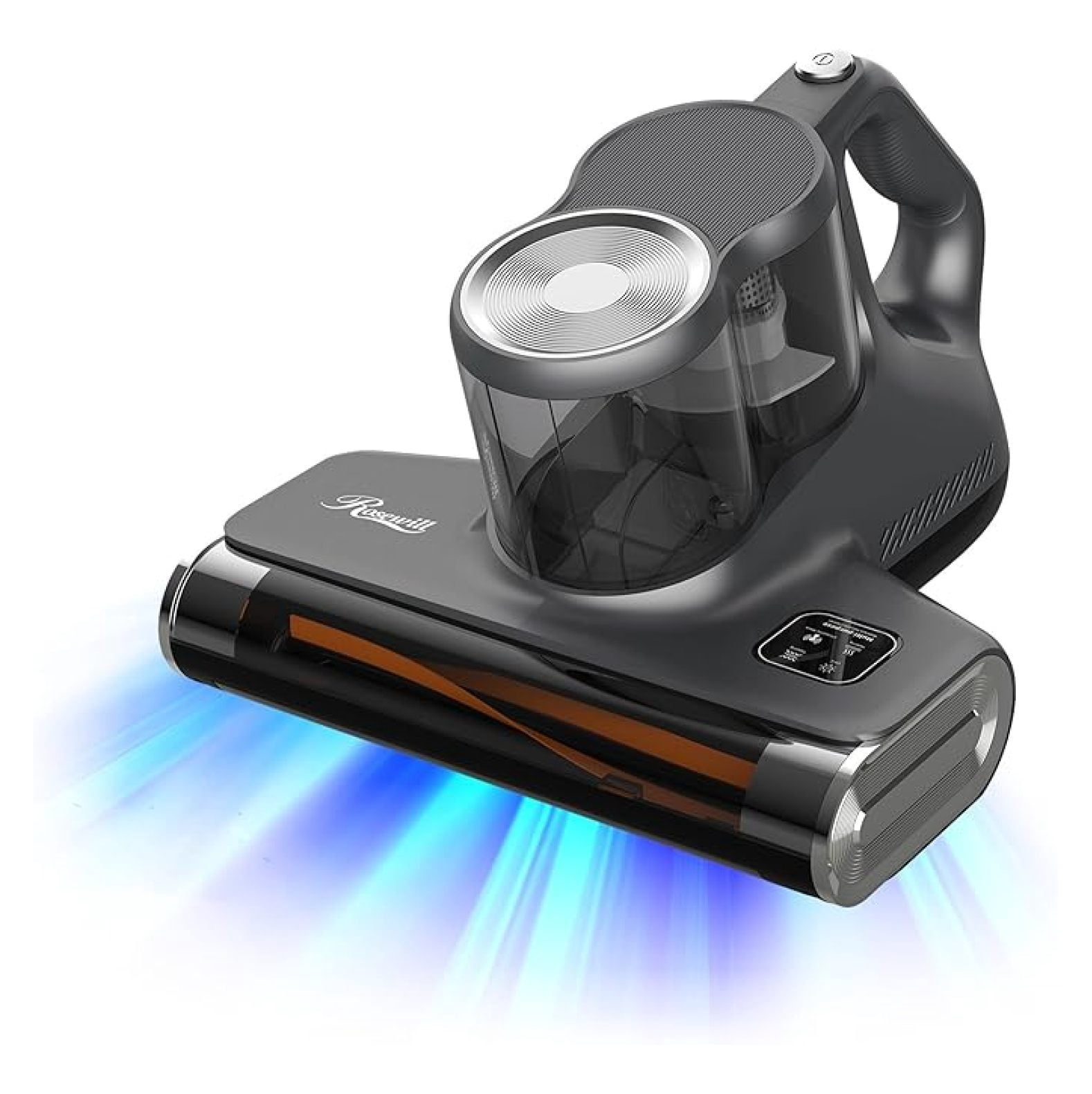 Mattress Vacuum Cleaner - 450W 16Kpa UV-C Light, Corded - for Allergies, Dust Mites, Pet Hair - Sofas, Beds, Carpets - Metallic Grey