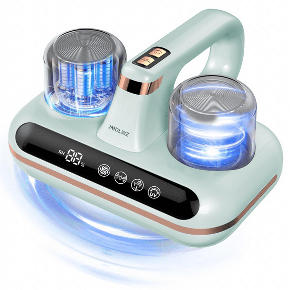 Mattress Vacuum Cleaner - 5-in-1 Cordless Bed Vacuum Cleaner, Powered by UV-C Light & Ultrasonic Technology, 16Kpa Strong Suction,Low Noise,Suitable for Dust, Pet Hair-Green