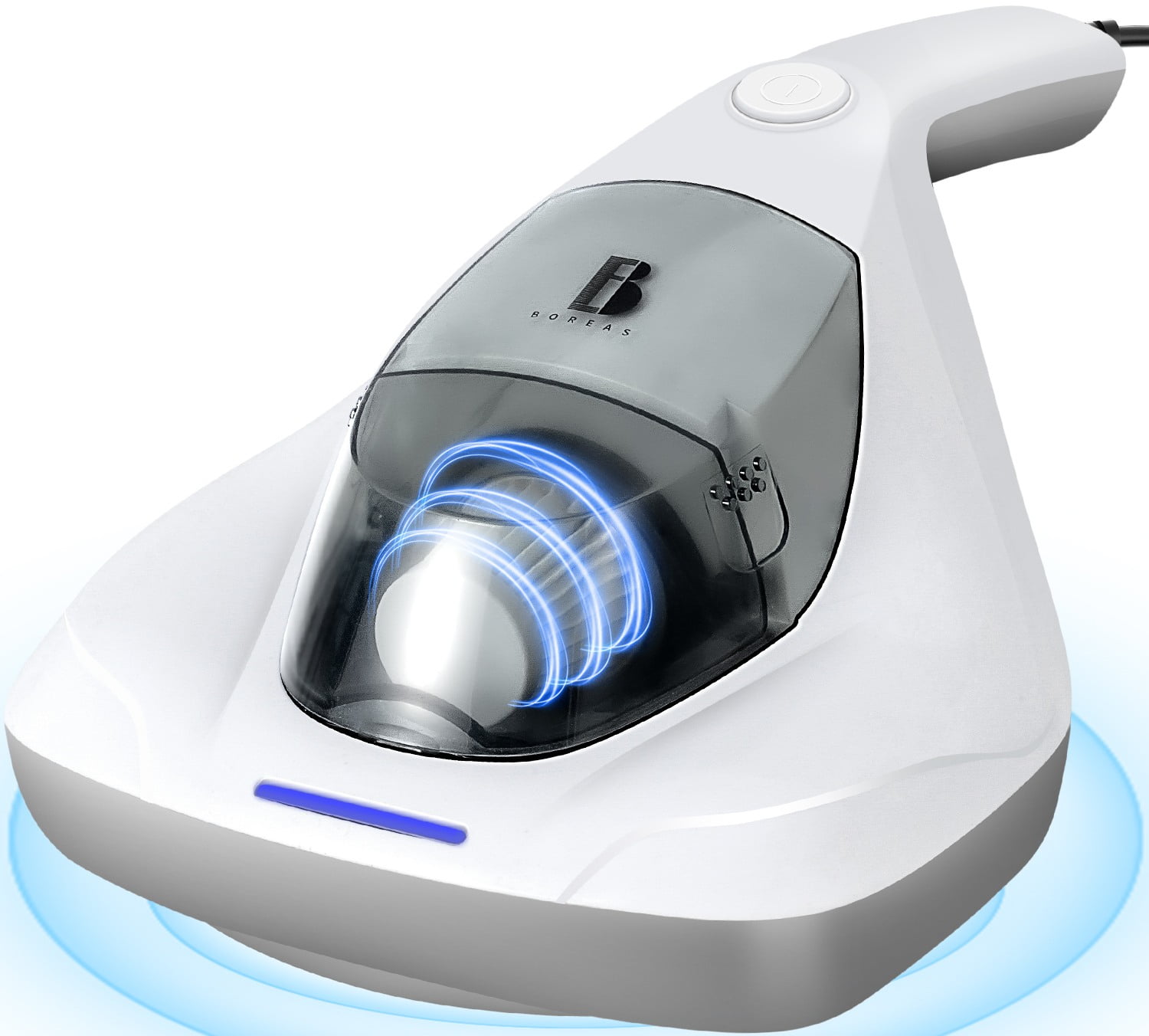 Mattress Vacuum Cleaner Anti-allergen with UV-C Light & Large Pulsating Pad 12kpa Suction & True Hepa Filter for Dust, Pet Hair, UV Bed Vacuum Corded