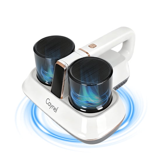 Mattress Vacuum Cleaner, Bed Vacuum Cleaner with 16Kpa Suction  UV-C Light, Ultrasonic & High Heating, 350W Powerful Double-Cup Handheld Vacuums for Bed, Sofa, Couch, Crib,  Corded