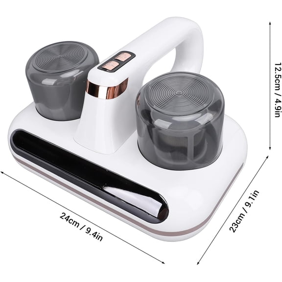 Mattress Vacuum Cleaner, Handheld Bed Vacuum Cleaner 16Kpa Suction Low Noise with 4 Filter, Cordless Handheld Bed Vacuums Effectively Clean Up Bed, Pillows, Sofas, Carpets