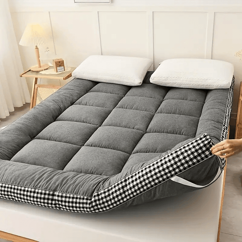 Mattress With Checkered Three-Dimensional Edges, 4 Colors, Full Size