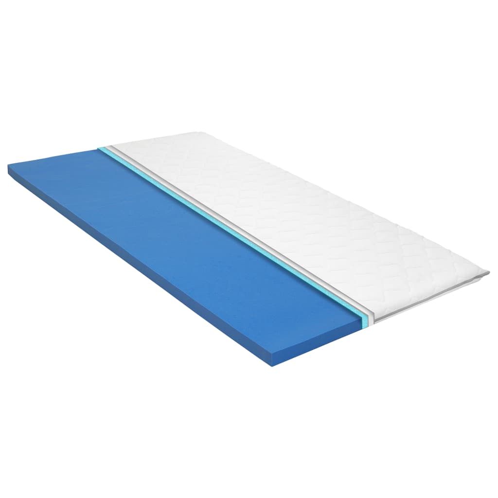 Mattress topper 100x200 cm viscoelastic memory foam 6 cm