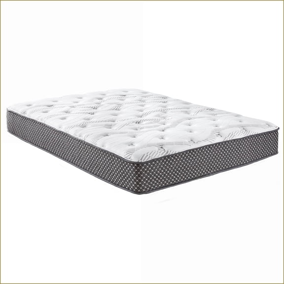 Mattresses, 10" Quilted Hybrid Full Medium Firm Mattress | Foam+Spring | Off-White