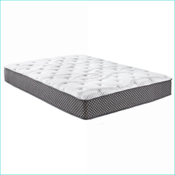 Mattresses, 10'' Medium Firm Hybrid Queen Mattress with Quilted Wicking Cover | Foam+Spring | Off-White