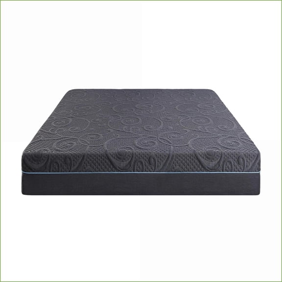 Mattresses, Full Size 11-Inch Gel-Infused Memory Foam Hybrid Mattress in a Box | Dark Gray | Foam+Spring