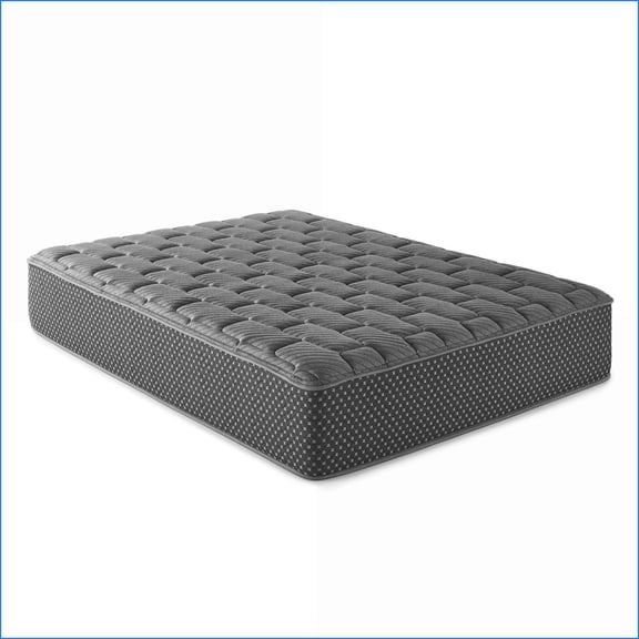 Mattresses, 13" Quilted Hybrid Full Firm Mattress with Gel Memory Foam | Slate Gray | Foam+Spring