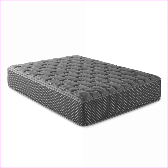 Mattresses 13" Quilted Hybrid Twin XL Firm Mattress | Foam+Spring | Charcoal Gray
