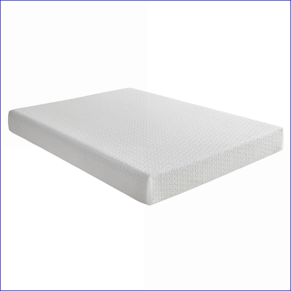 Mattresses, 8-Inch Firm Gel-Infused Memory Foam Mattress in a Box | Queen Size | Snow White