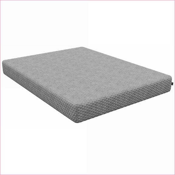 Mattresses: 8" Medium Waterfall Cool Gel Memory Foam Mattress, Greenguard Gold, Made in USA | California King | Slate Gray