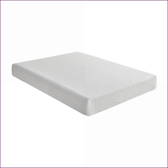 Mattresses, Firm Gel-Infused Memory Foam Mattress in a Box, Snow White | Full | Foam