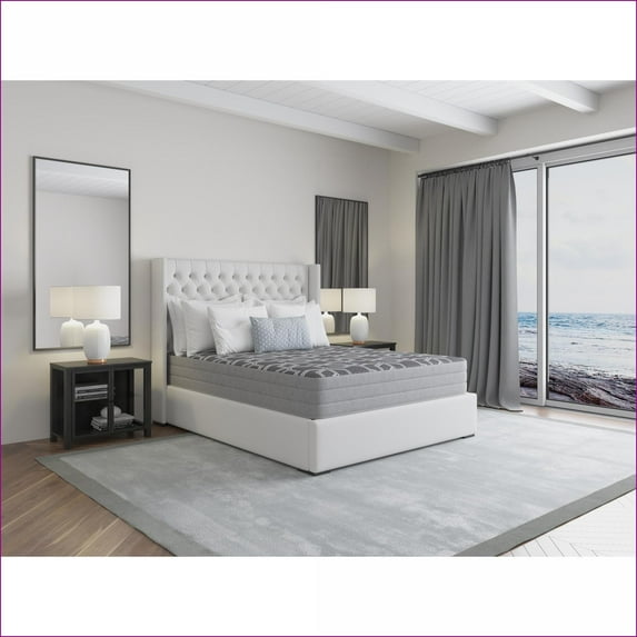 Mattresses, 10" Lux Firm King Mattress with Cooling Ice Cover & Copper-Gel Foam | Foam | King