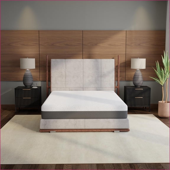 Mattresses, Omne Fria 10 King Medium Firm Gel Memory Foam Mattress with Cooling Cover | Foam | King