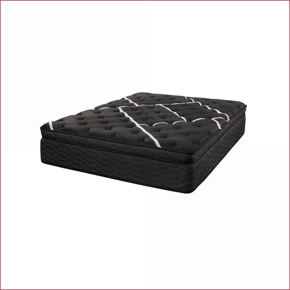 Mattresses | Restonic ComfortCare Hybrid Heartland Euro Top Queen | Foam | Black White