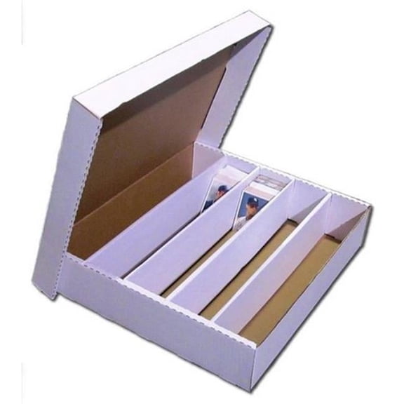 Matts Baseball Cards 5000 Count 5 Row Cardboard Storage Box, Bundle of 25
