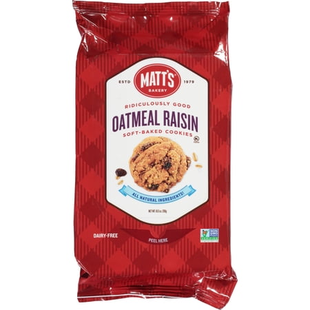 Matt's Bakery, Oatmeal Raisin Cookies, 10.5 oz