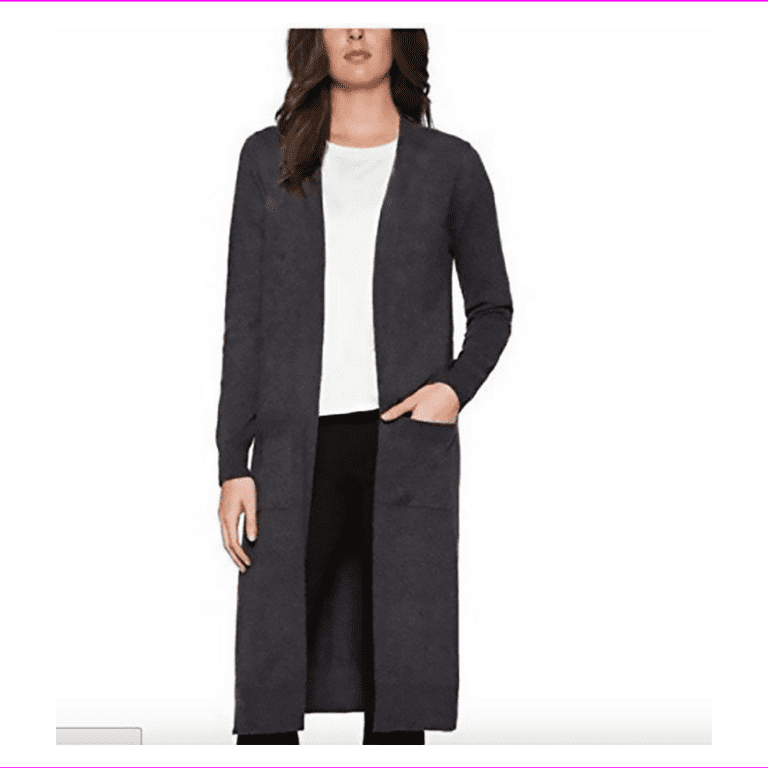 Matty M Women s Duster long Open Front Knit Cardigan Sweater Walmart