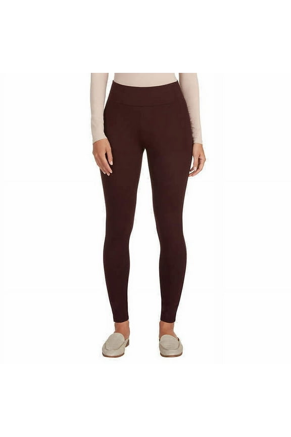 Ladies' Active Casual Slub Legging (Dark Wine, X-Small)