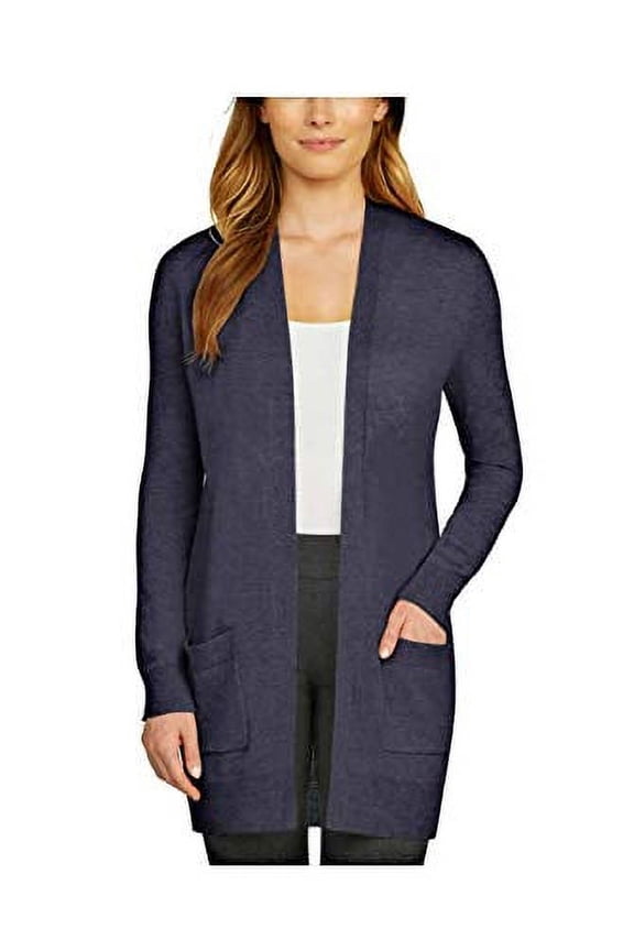 Ladies' Cardigan (Heather Navy, Small)