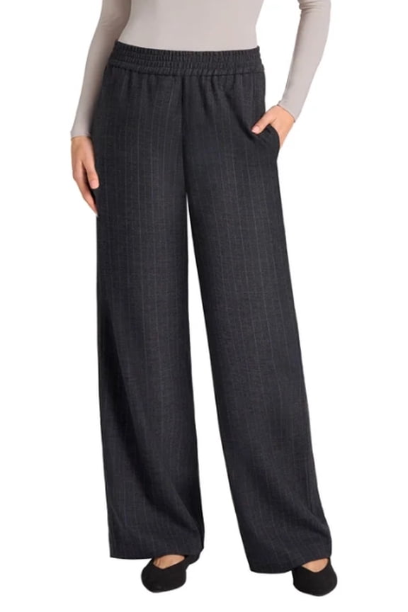 Ladies' Essential Wide Leg Pant - Color Midnight - Size XL