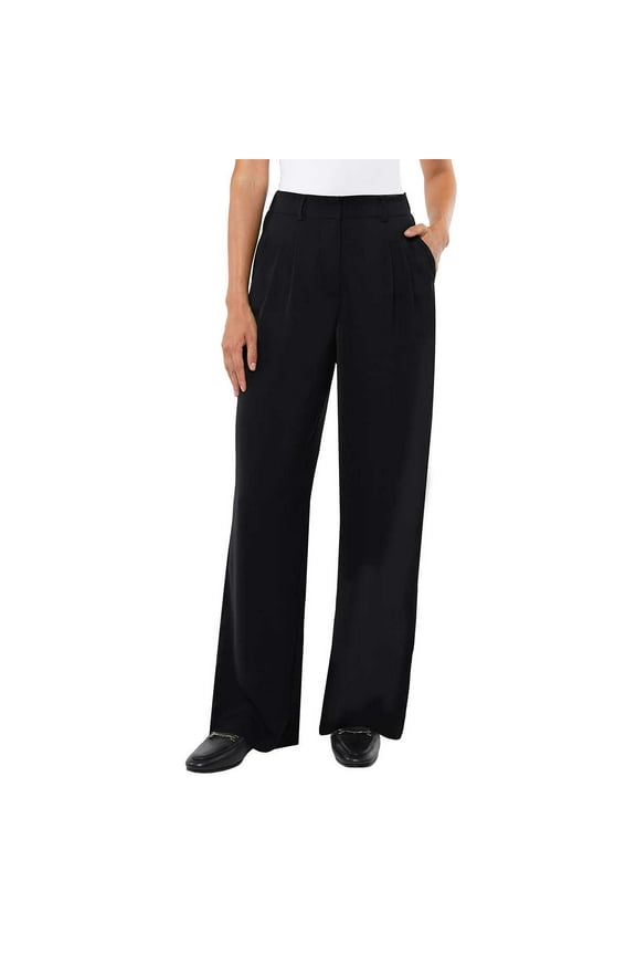 Ladies' Essential Wide Leg Trouser, Black Small