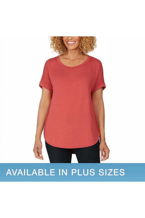 Ladies' French Terry Top (Clay, Large)