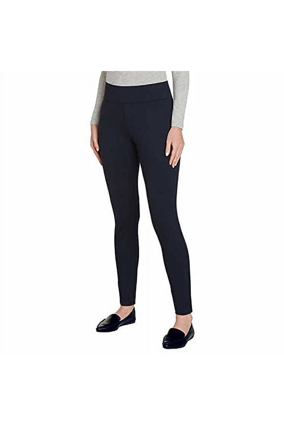 Ladies' High-Rise Slub Legging (Black, X-Large)