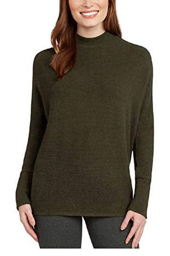 Ladies' Mock Neck Top (Olive, XX-Large)
