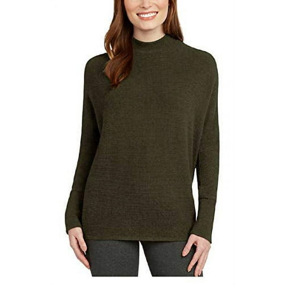 Matty M Ladies' Mock Neck Top (Olive, XX-Large)
