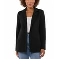 thumbnail image 1 of Matty M Ladies' Size Large (12-14) Knit Boyfriend Blazer, Black, 1 of 6