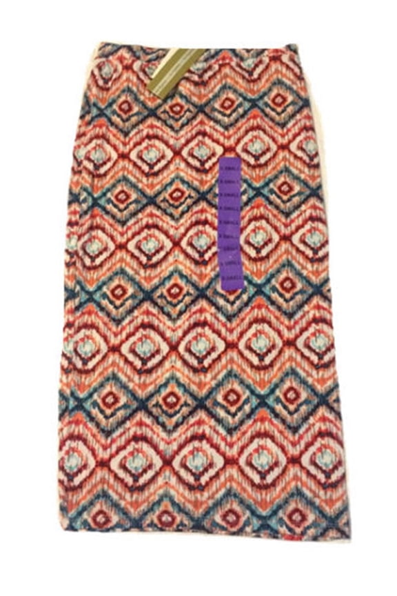 Midi Skirt Pull-on Style, Fully Lined, Knee Length (XSmall, Coral)